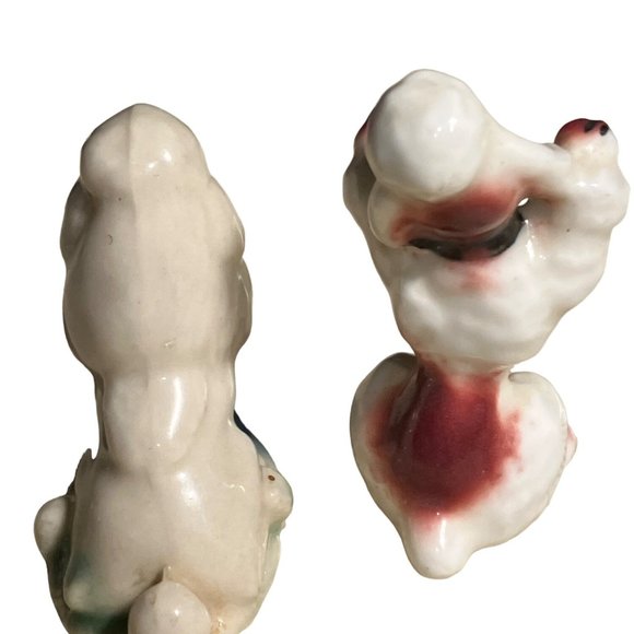 Small Poodle Dog Figurines Set of two Vintage Dogs - Picture 6 of 12